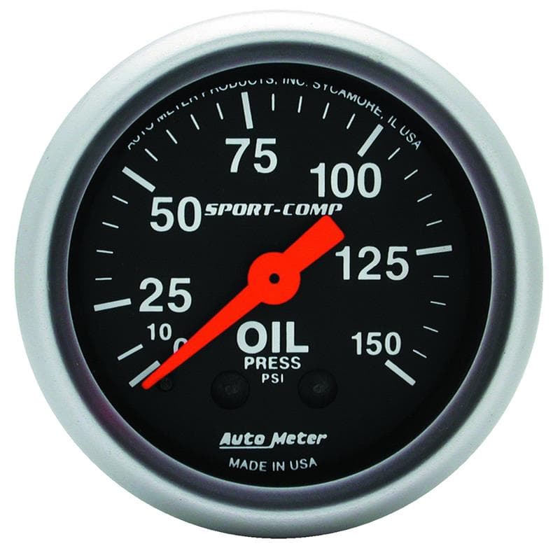 AutoMeter Mechanical Oil Pressure Gauge 1/8" NPT Connection