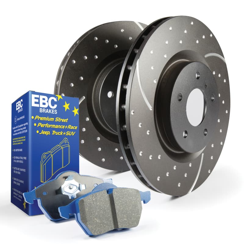 EBC GD Sport Rotor Set for Rear Axle with Thermic Black Anti-Corrosion Coating