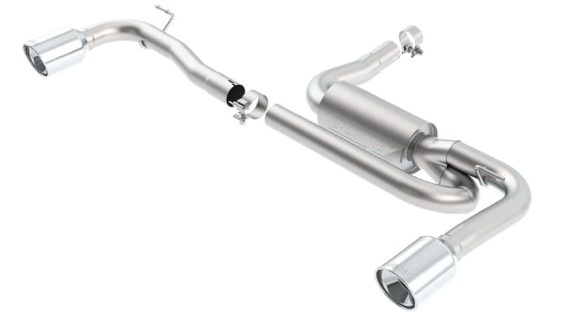 Borla Axle Back Exhaust for Chevy C6 Mirror Polished T-304 Stainless Steel Tips - Image 4