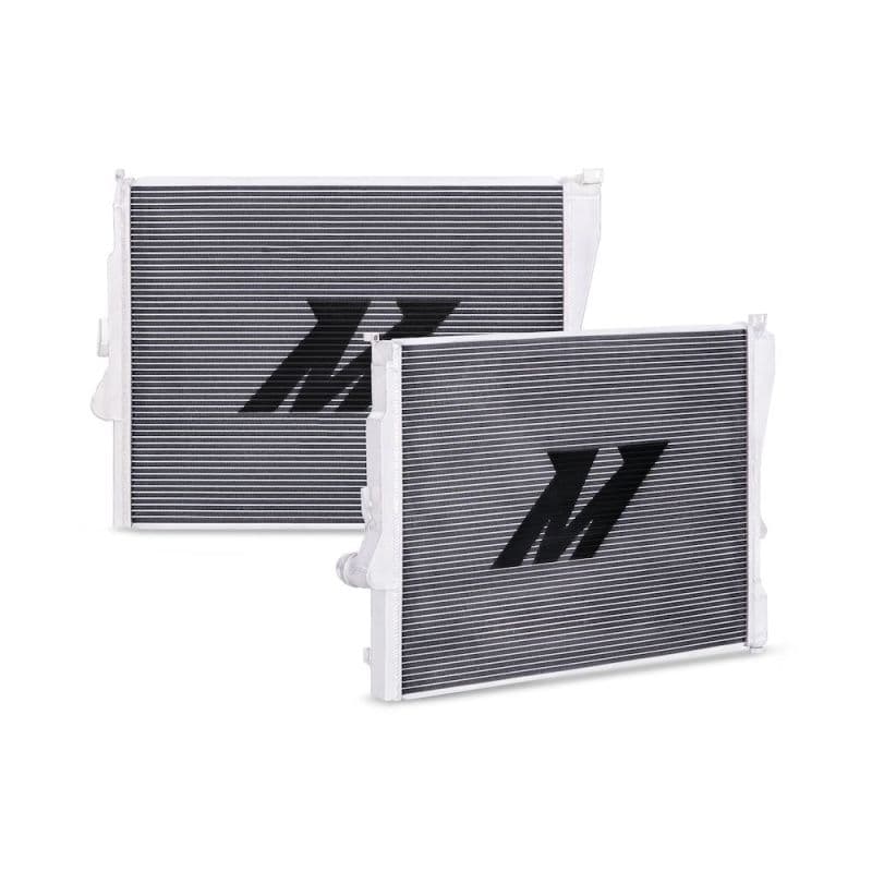 Mishimoto Aluminum Radiator for BMW E46 Non-M 2-Row Core Polished End Tanks - Image 3