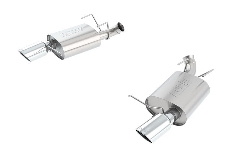 Borla Axle Back Exhaust for Chevy C6 T-304 Stainless Steel Chrome Tips - Image 2