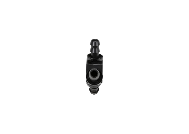 Fleece Performance Aluminum 3/8in Y Barbed Fitting for -6 Pushlock Hose Black - Image 3