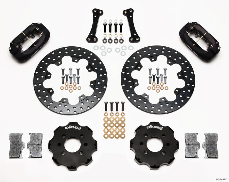 Wilwood FDL Front Drag Brake Kit for Import Cars 4-Piston Forged Calipers