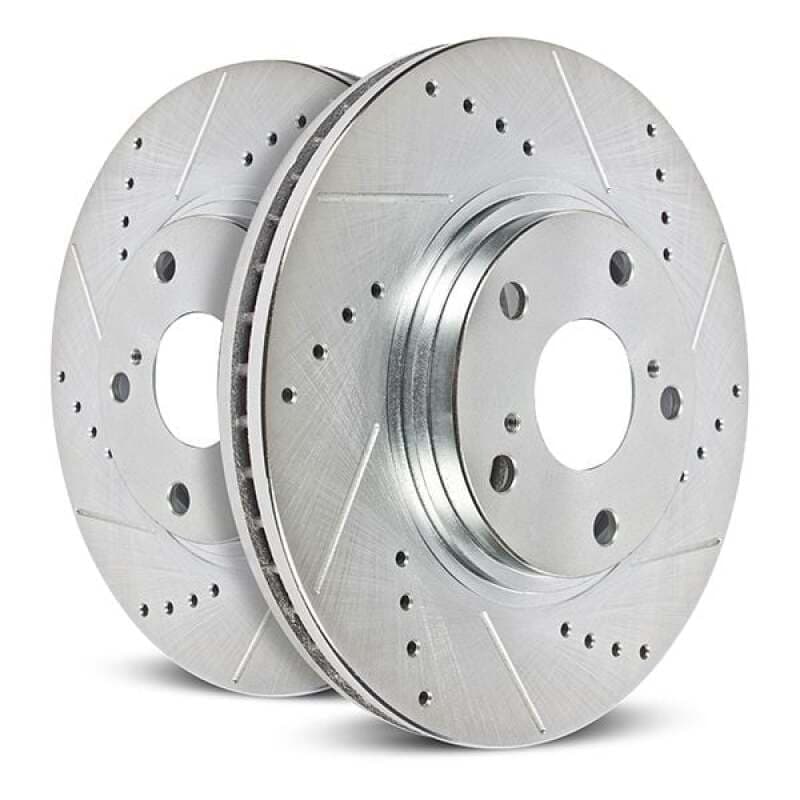 PowerStop Evolution Drilled/Slotted Rotor for OE Fit with Zinc Plating