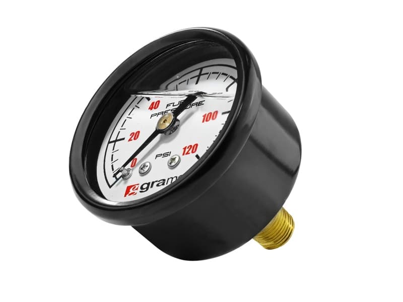 Grams Performance Fuel Pressure Gauge 0-120 PSI Glycerin Filled Matte Black S... - Image 4