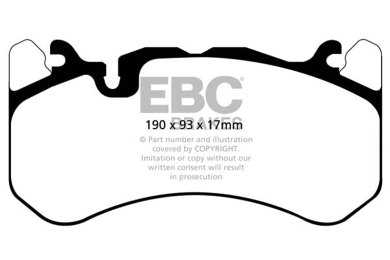 EBC Redstuff Ceramic Brake Pads for High HP Imports Low Dust Set - Image 2