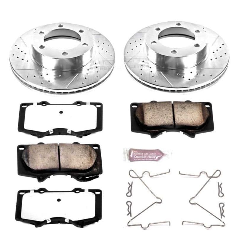 PowerStop Z36 Truck & Tow Brake Kit for Trucks 4x4 SUVs Ceramic Carbon-Fiber ...