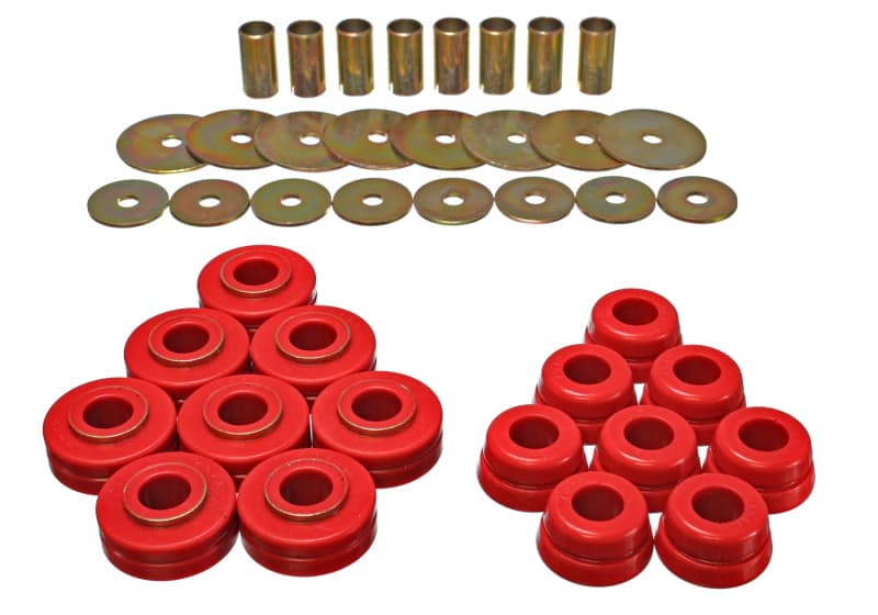 Energy Suspension Body Mounts Hyper-Flex Polyurethane Red - Image 5