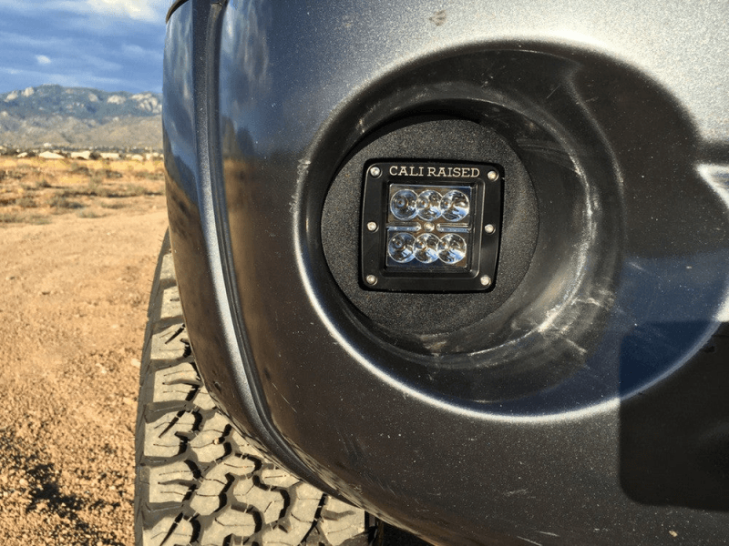 Cali Raised LED Fog Light Pod Replacement Kit for 2005-2011 Toyota Tacoma wit...