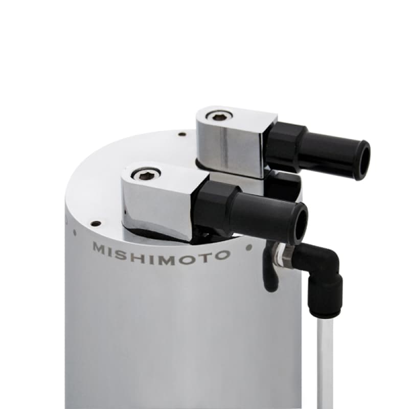 Mishimoto Aluminum Oil Catch Can Kit with Bracket and Fittings - Image 5
