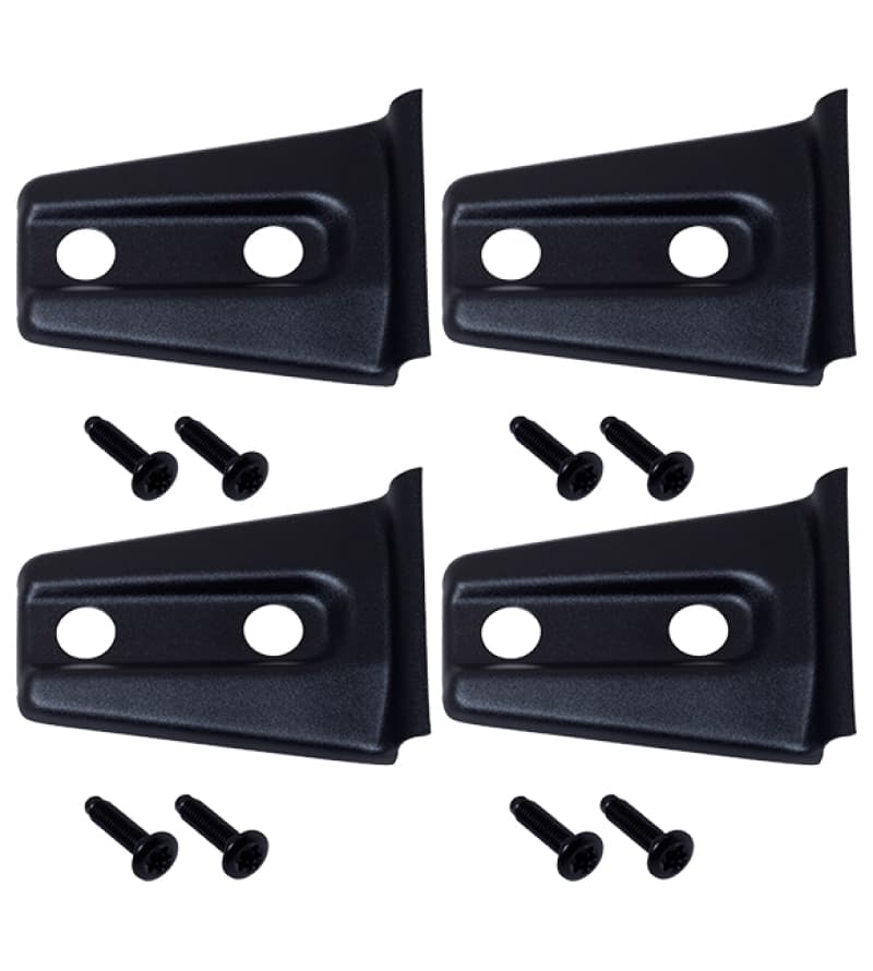 Kentrol Door Hinge Overlays for 07-18 Jeep Wrangler JK 4-Piece Textured Black