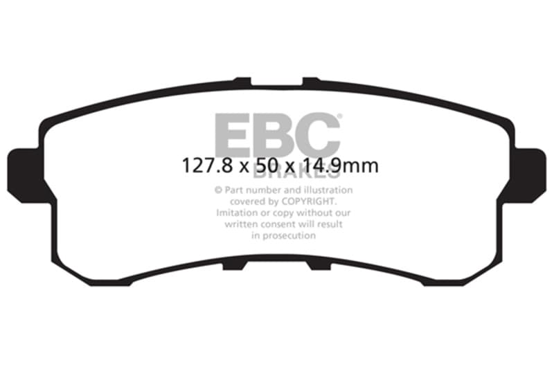 EBC Yellowstuff Brake Pad Set High Performance Street and Track Compound - Image 2