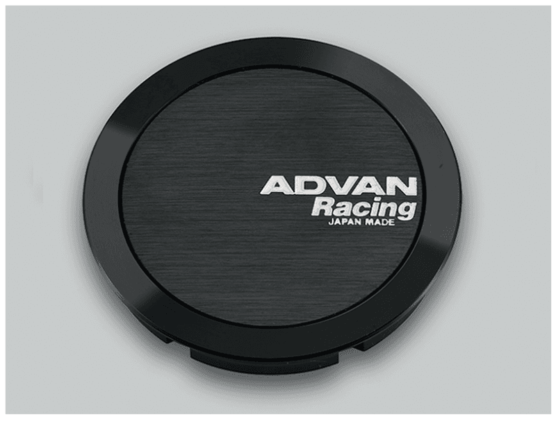 Advan Center Caps 73mm Full Flat Black