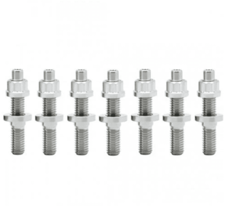 BLOX Racing Exhaust Manifold Stud Kit for M8 x 1.25mm 45mm 9-Piece SUS303 Sta...