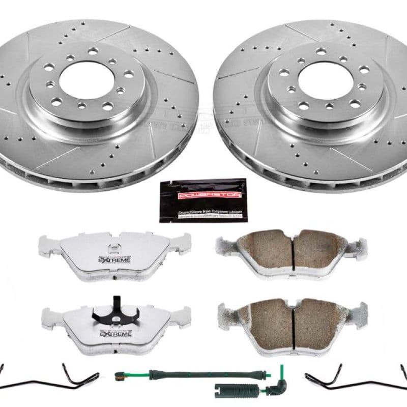 PowerStop Z26 Street Warrior Brake Kit for Muscle Cars Drilled Slotted Rotors...