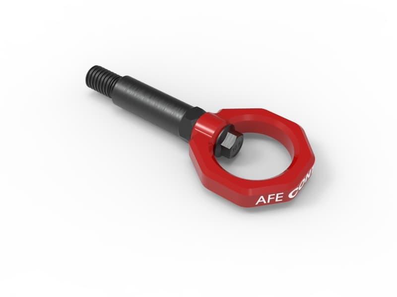 aFe Tow Hook for GR Supra 4130 Steel CNC Machined Stem & Loop