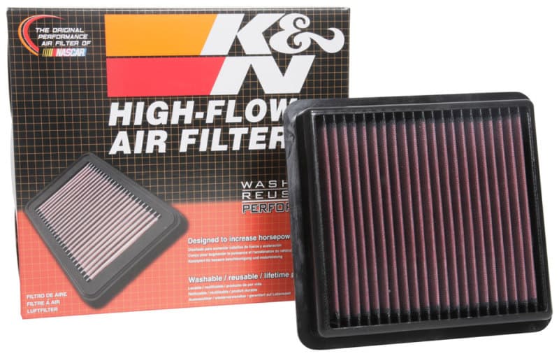 K&N Engineering Drop-In Air Filter Washable Reusable High-Flow 33-5074 - Image 4