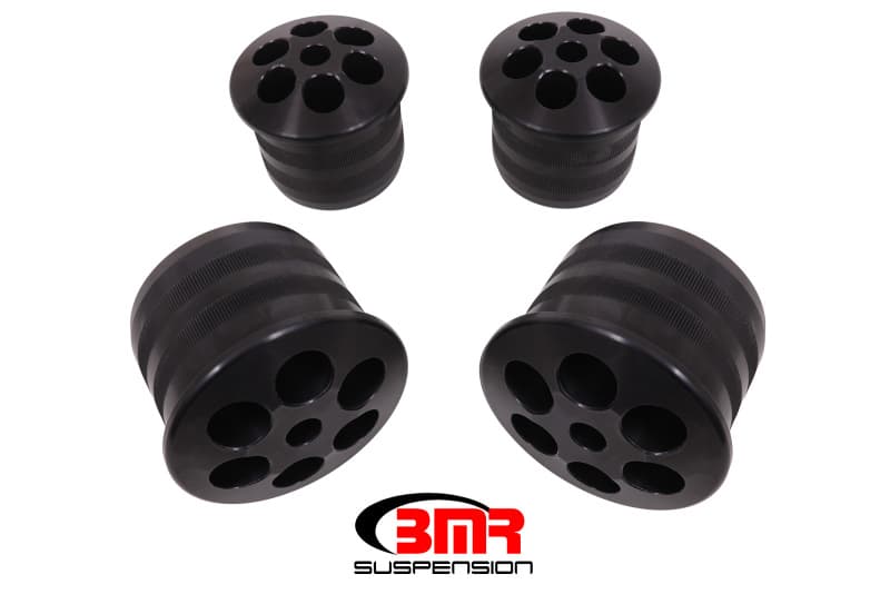 BMR Suspension Rear Cradle Bushing Kit for 08-18 Dodge Challenger Aluminum Black