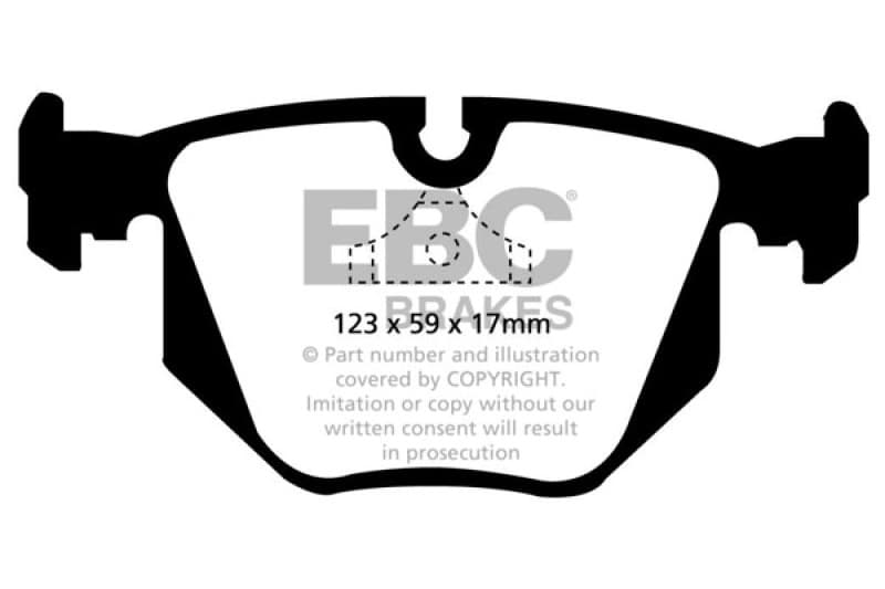 EBC Greenstuff Brake Pad Set for Chevy C6 6-Piston Front Axle
