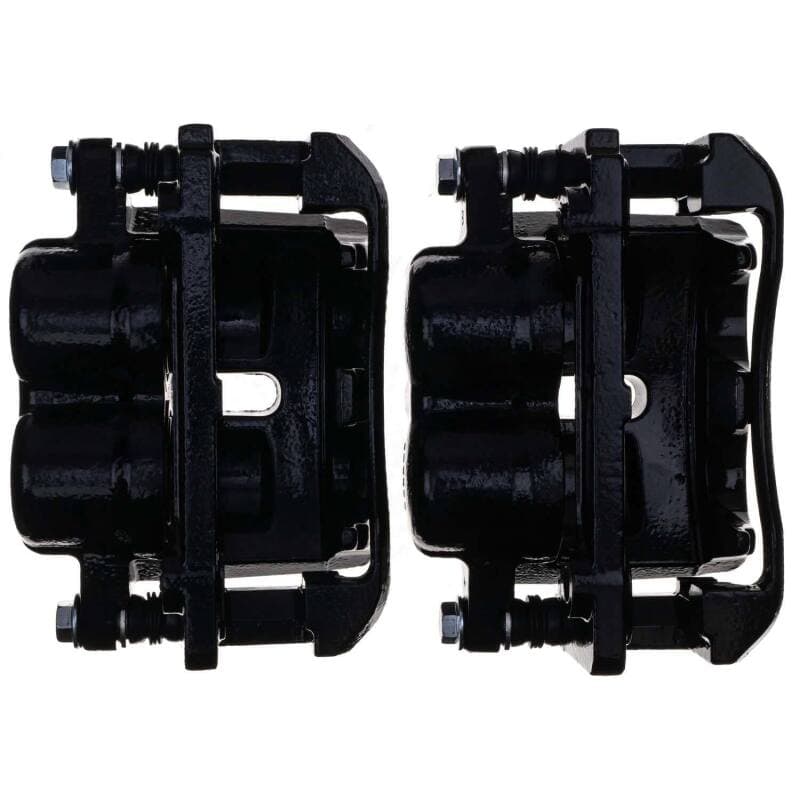 PowerStop Brake Calipers Black Powder Coated Pair Durable High-Temp Finish - Image 4
