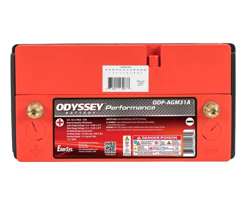 Odyssey Battery AGM2 TPPL Battery ODP-AGM31A High Power Density - Image 3