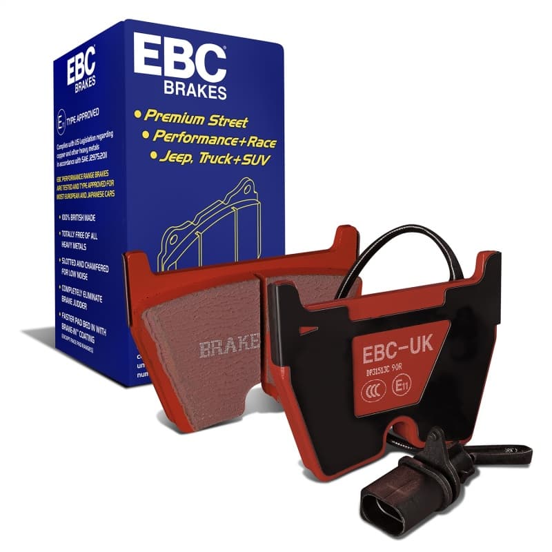 EBC Redstuff Brake Pad Set for Chevy C6 Low Dust Ceramic Fiber Compound