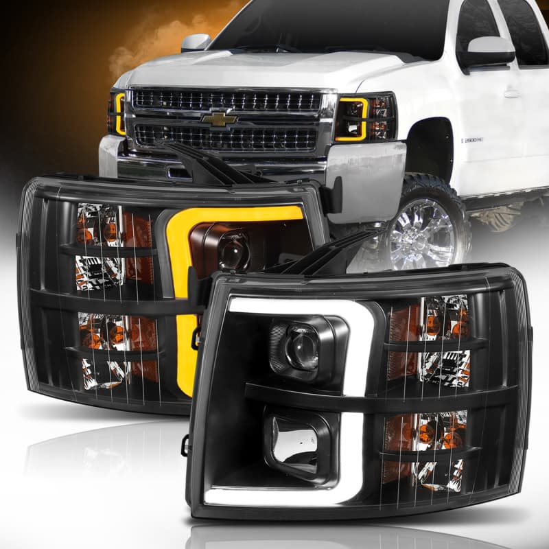 ANZO LED Projector Headlights for Chevy C6 111410