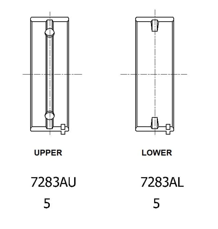 ACL Main Bearings for 97+ Mitsubishi 4G63/4G64 2350CC Standard Size Alum Set - Image 3