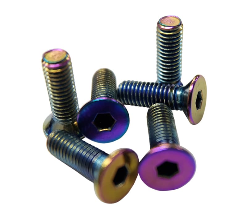 NRG Steering Wheel Screw Upgrade Kit for Universal Conical Neochrome - Image 2
