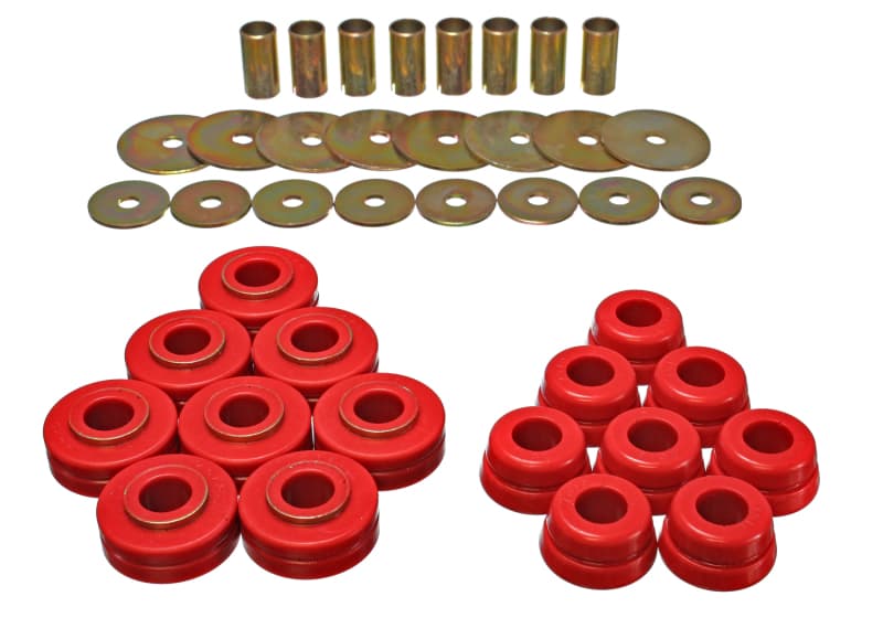 Energy Suspension Body Mounts Hyper-Flex Polyurethane Red - Image 3