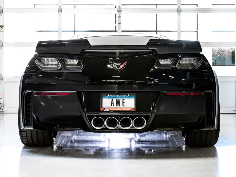AWE Tuning Axle-Back Exhaust for C7 Track Edition 3" T304L Stainless Steel - Image 4