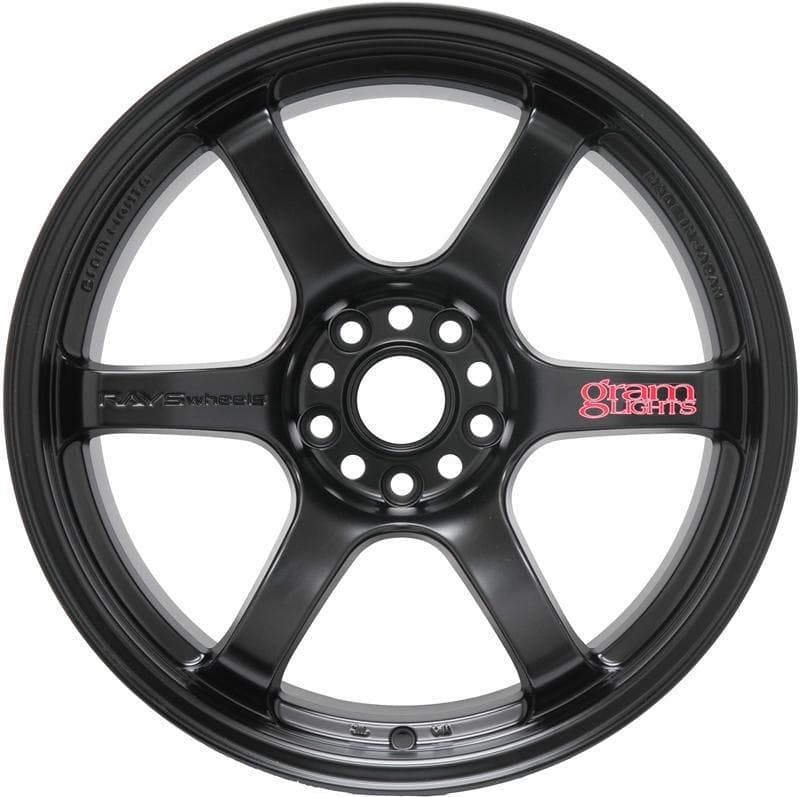Gram Lights 57DR 18x9.5 +38 5x114.3 Semi Gloss Black Wheel - Image 2