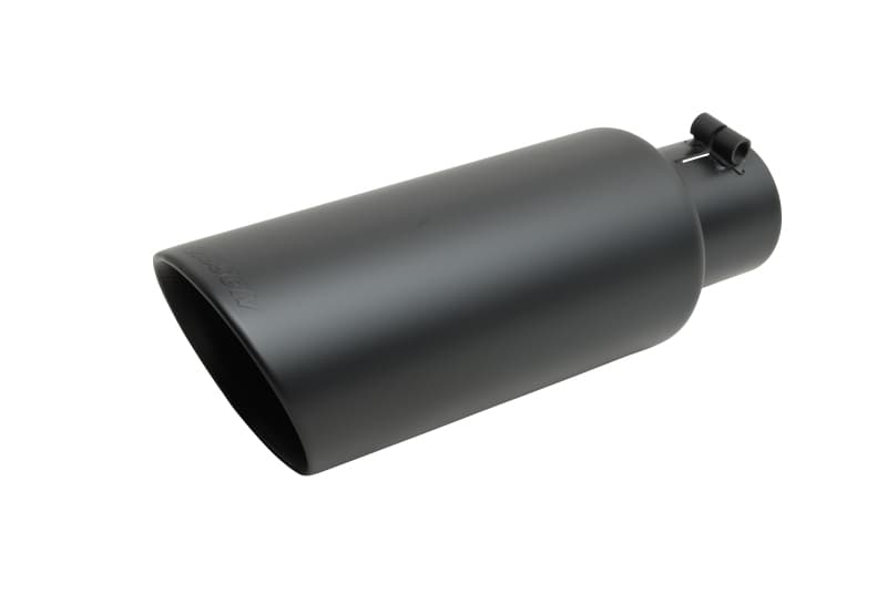 Gibson Exhaust Tip Dual Wall Matte-Black Ceramic Elite Series Clamp-On