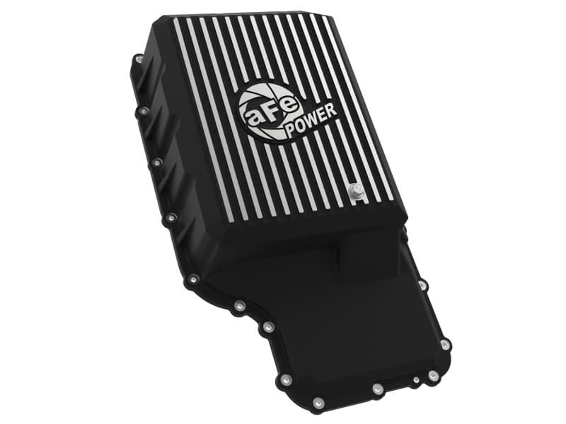 aFe Transmission Pan for Chevy C6 Increased Capacity with Cooling Fins & Magn... - Image 3