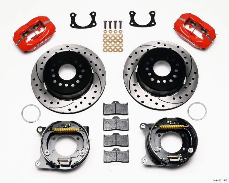 Wilwood Dynalite Rear Disc Brake Kit for Muscle Cars 4-Piston 12.19” Rotor