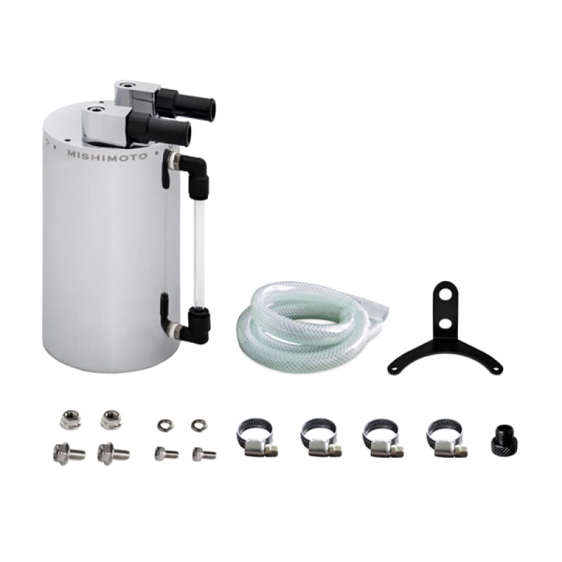Mishimoto Aluminum Oil Catch Can Kit with Bracket and Fittings