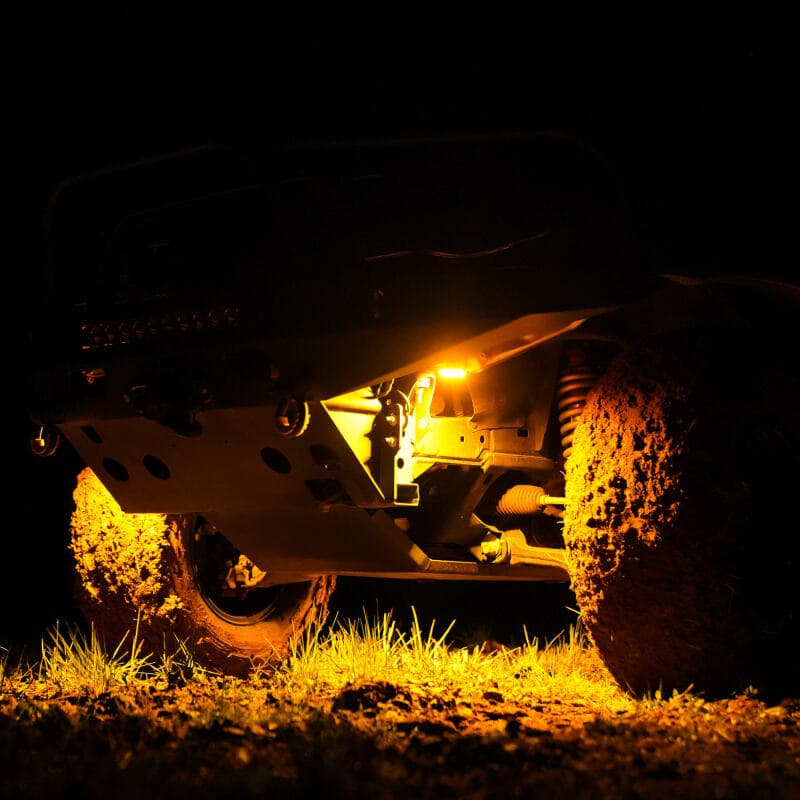 KC HiLiTES Cyclone V2 6-Light LED Rock Light Kit Universal Underbody - Image 2
