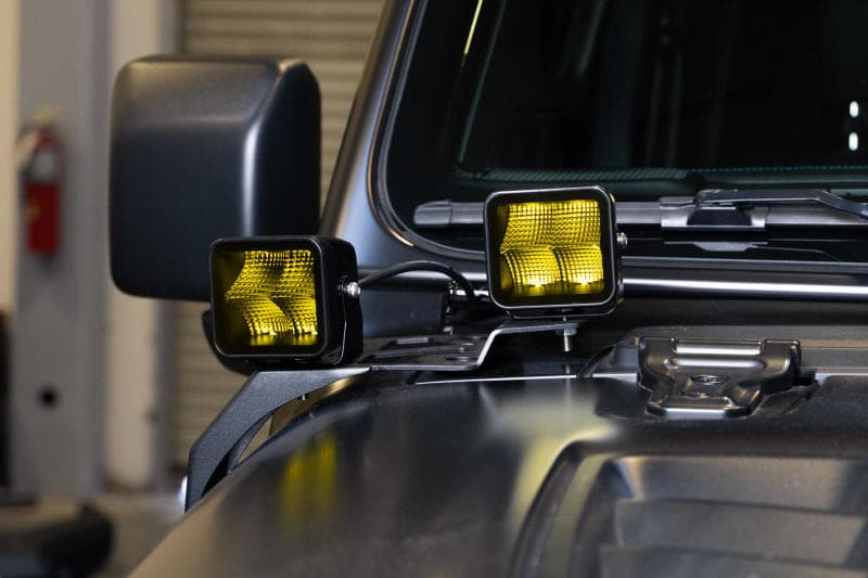 DV8 Offroad LED Pod Lights Amber Lens for Offroad Trails OSRAM 50,000Hrs - Image 5