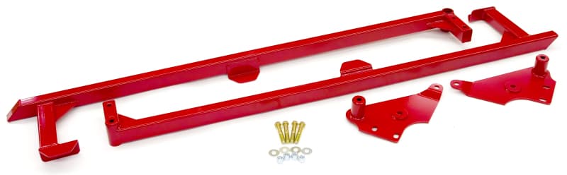 BMR Suspension Weld-On Boxed Subframe Connectors for 04-06 GTO Red