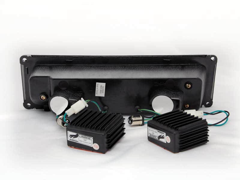 ANZO LED Parking Light Assembly Pair Smoke Lens Black Housing - Image 4