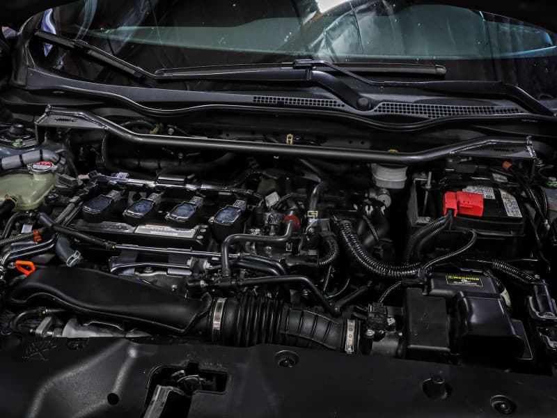 aFe Control Strut Tower Bar for Improved Front End Rigidity Gunmetal Gray Steel - Image 4