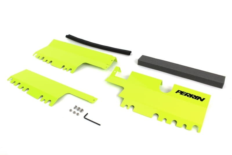 Perrin Performance Radiator Shroud for 15-21 Subaru WRX/STI Neon Yellow - Image 5