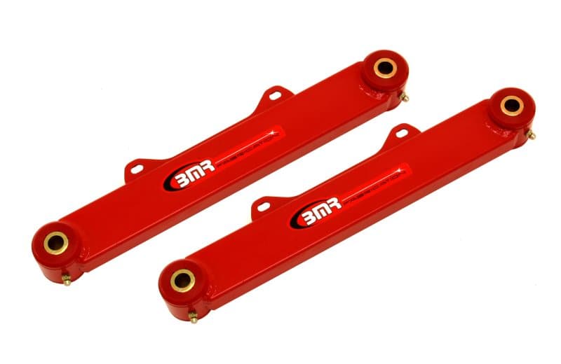 BMR Suspension Rear Non-Adj. Toe Rods for 10-15 5th Gen Camaro Polyurethane Red