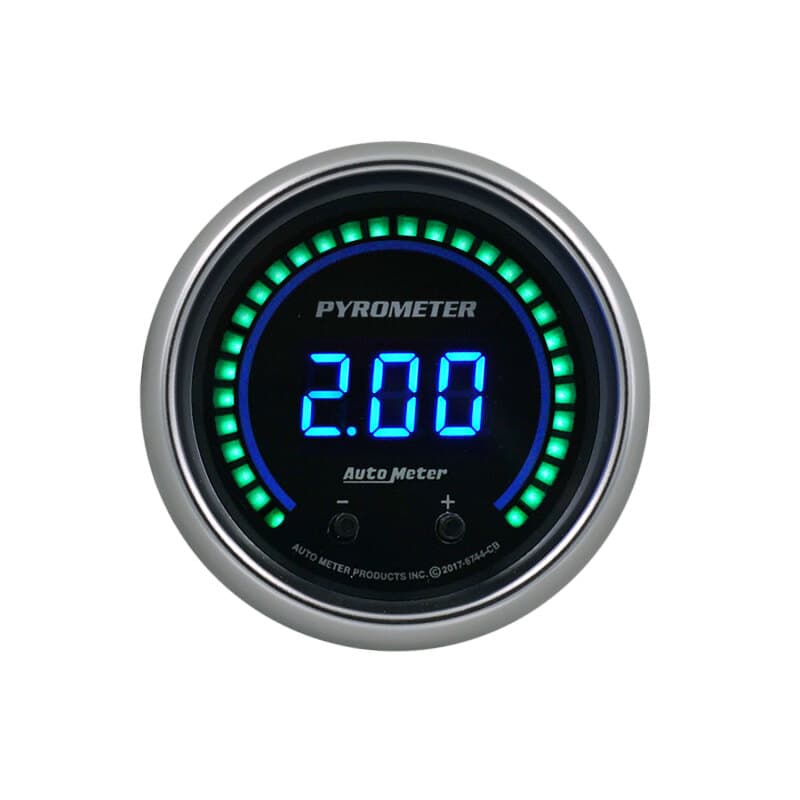 AutoMeter Cobalt Digital Pyrometer Gauge 2-in-1 2 1/16" Display - Image 3