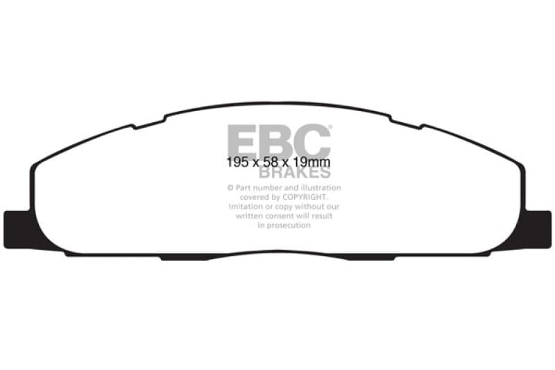EBC Greenstuff Brake Pad Set for 4x4 Heavy Duty Low Wear Offroad Use