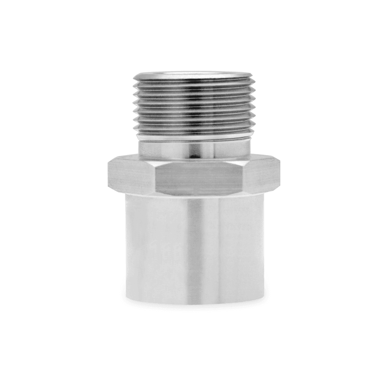 Mishimoto Oil Sandwich Plate Adapter M22 x 1.5 Thread Pitch Stainless Steel - Image 2