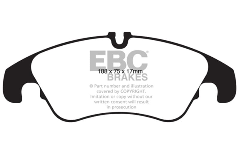EBC Ultimax2 Brake Pad Set for Urban/Daily Driver OEM Replacement - Image 2