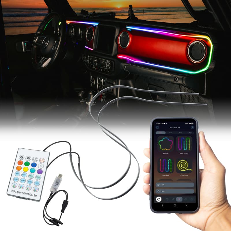 ORACLE Lighting Fiber Optic Interior Kit for Jeep Wrangler JL Gladiator JT Ea...