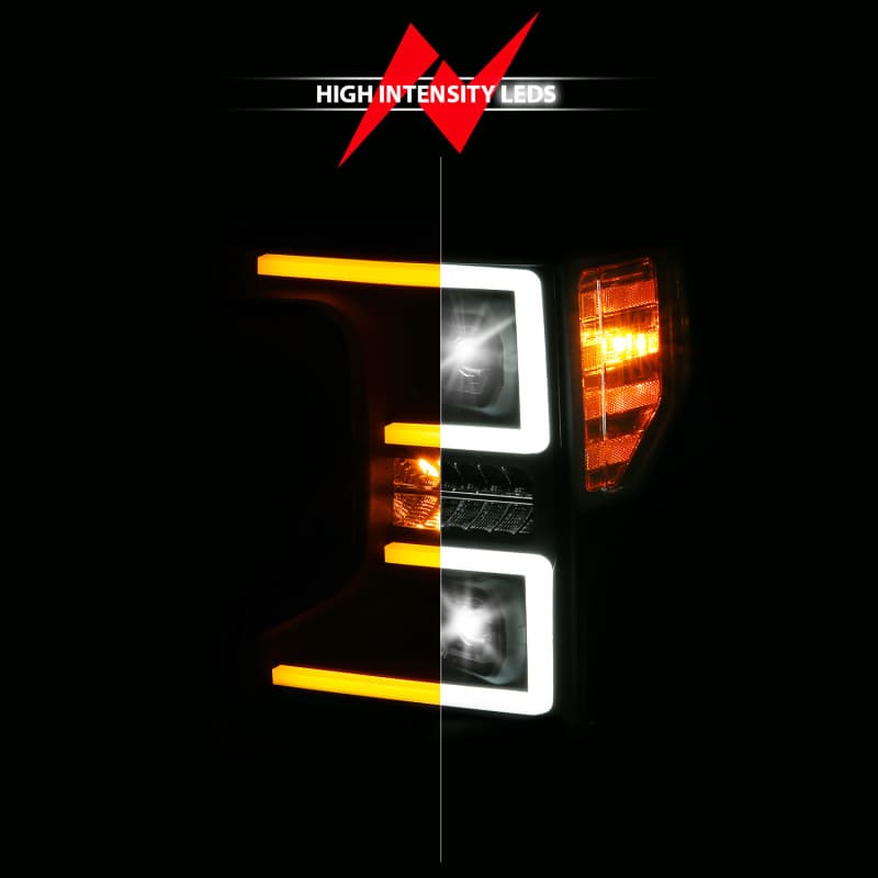 ANZO LED Projector Headlight for 20-22 Ford Super Duty Halogen Z-Series Drive... - Image 5