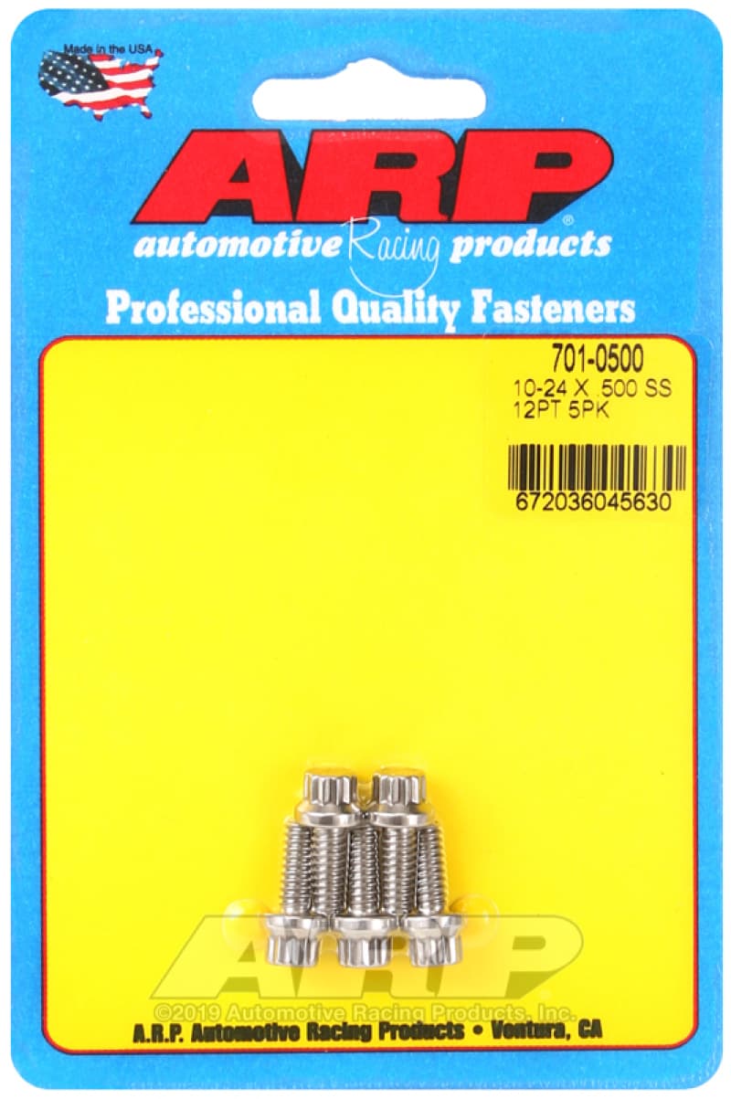 ARP 10-24 x 0.500 12pt Stainless Steel Stud Bolts